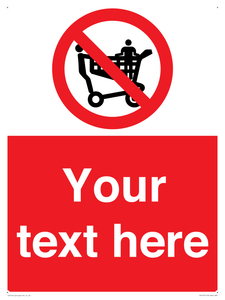 Custom No Climbing on Trolley Sign